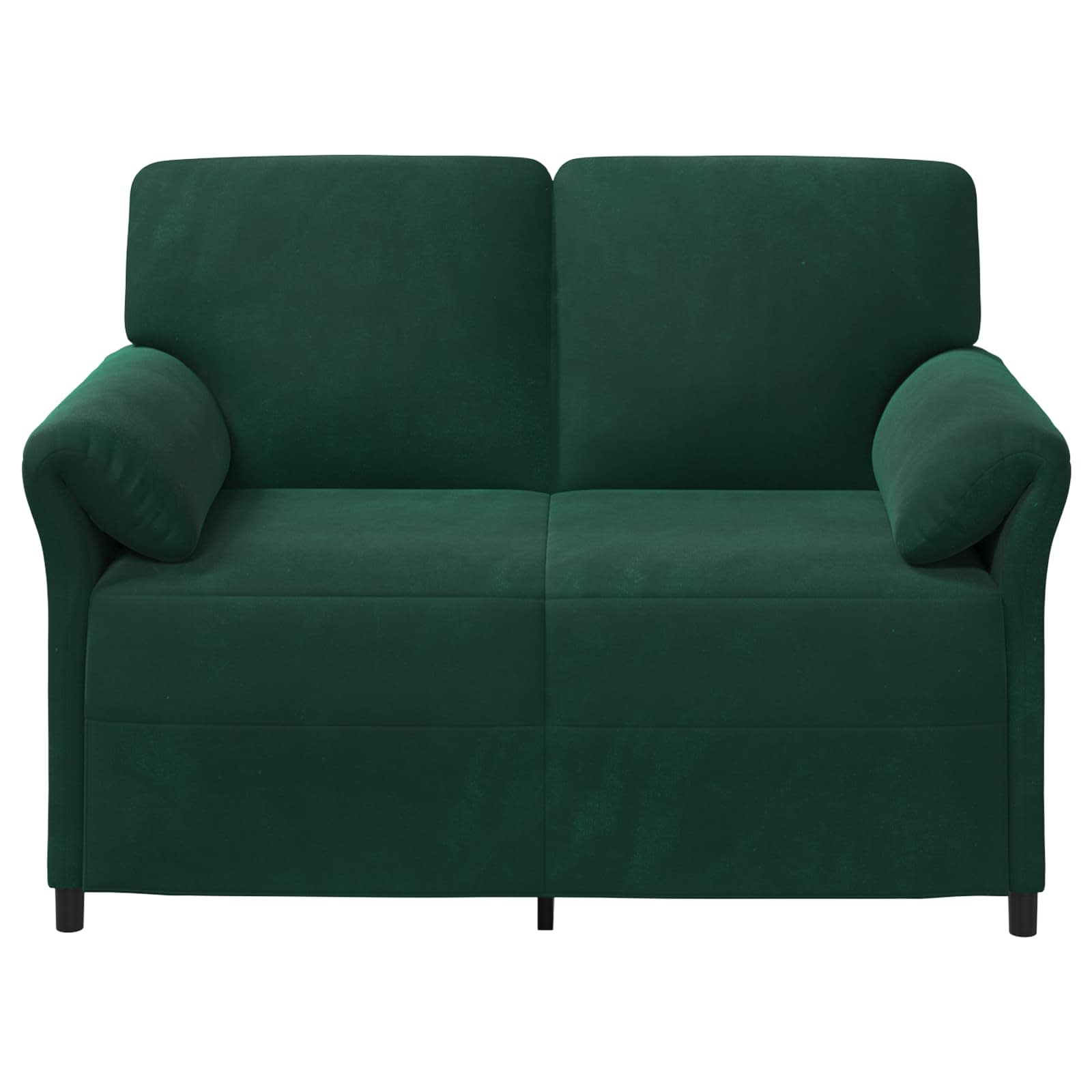 2-Zits Sofa Donkergroen 138 x 83 x 95 cm Fluweel