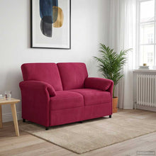 2-Zits Sofa Wijnrood 138 x 83 x 95 cm Fluweel