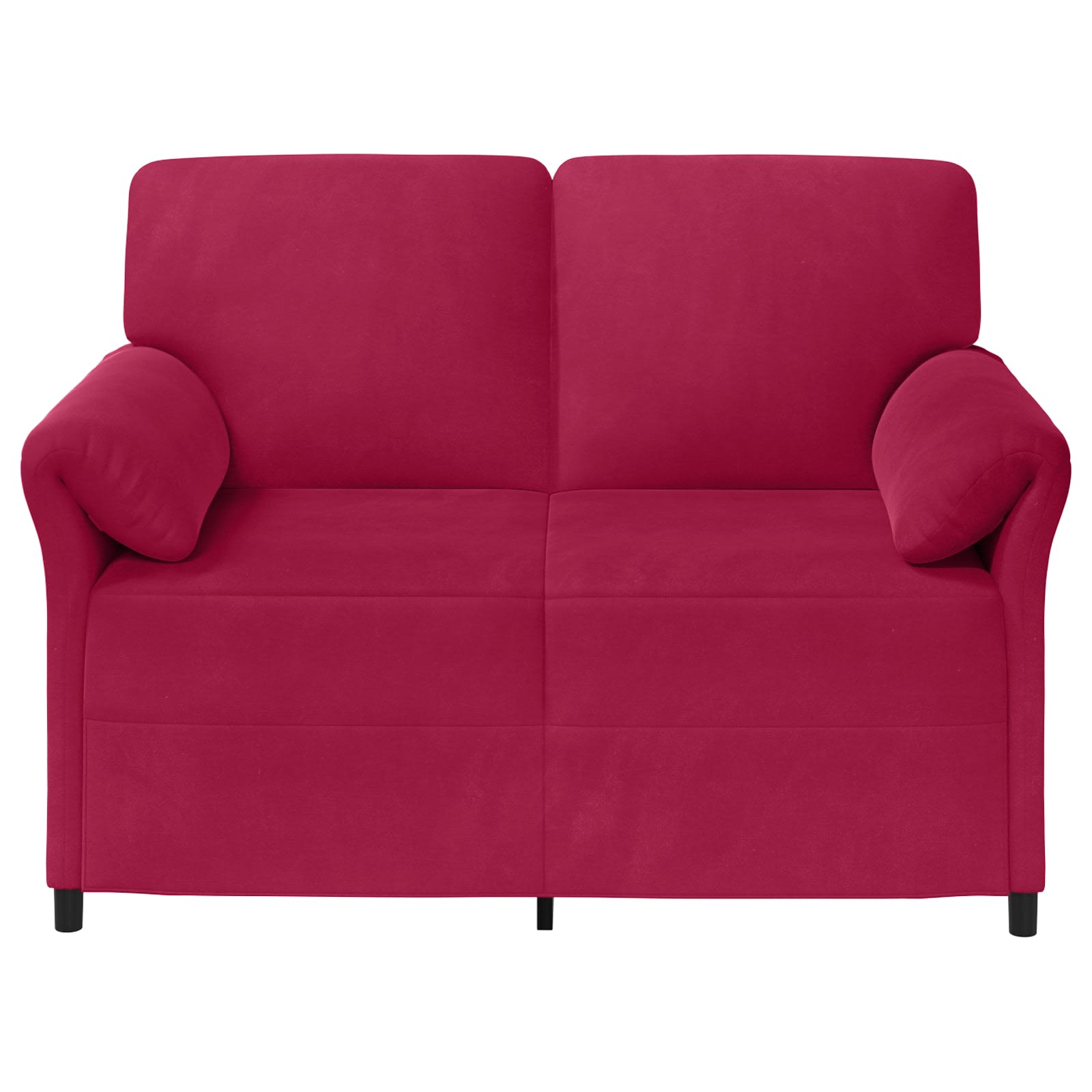 2-Zits Sofa Wijnrood 138 x 83 x 95 cm Fluweel
