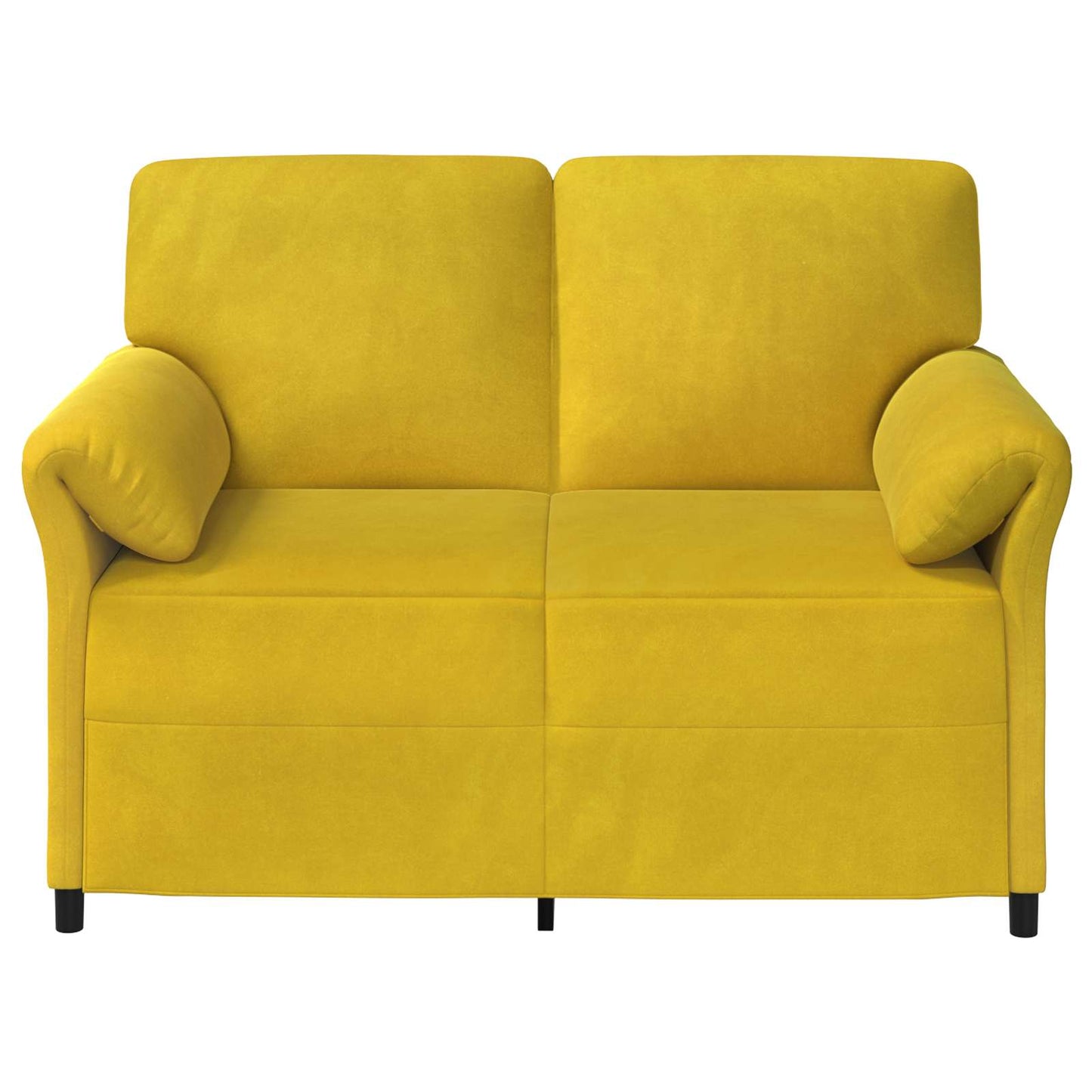 2-Zits Sofa Geel 138 x 83 x 95 cm Fluweel