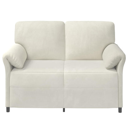 2-Zits Sofa Crèmekleurig 138 x 83 x 95 cm Fluweel