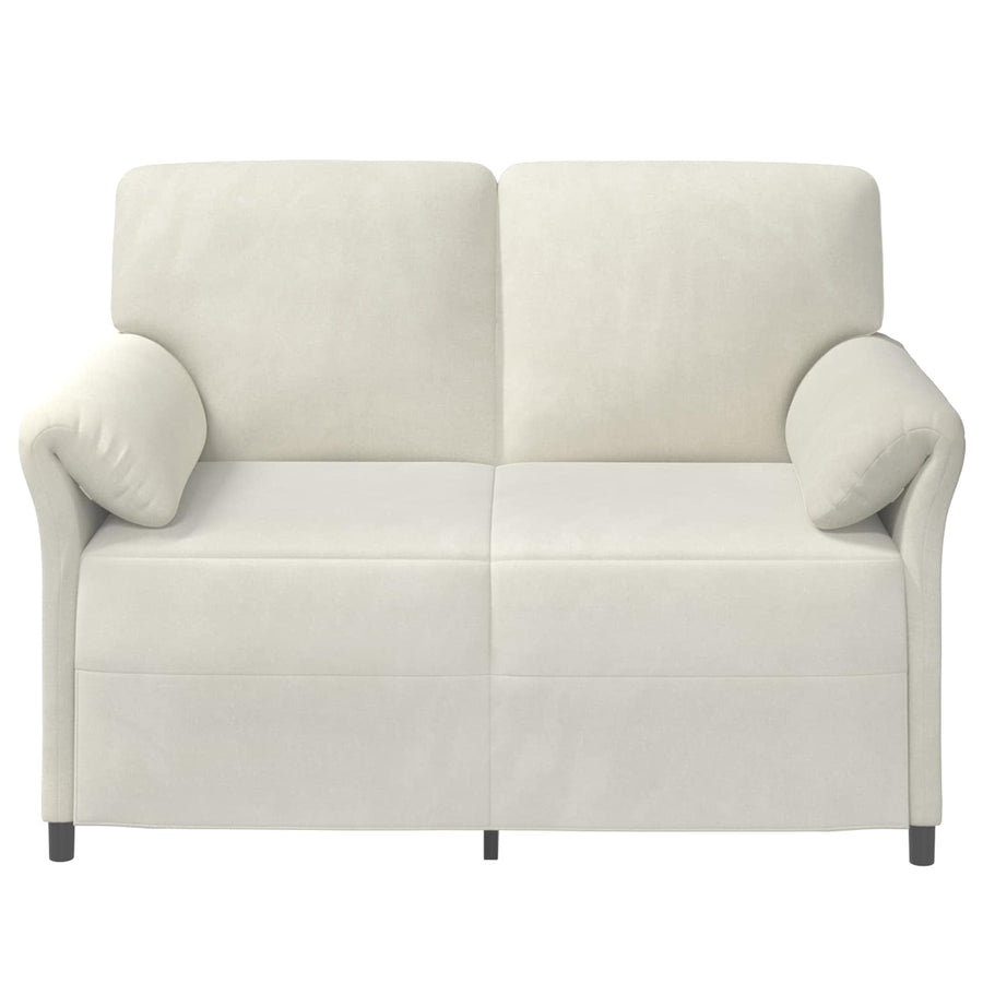 2-Zits Sofa Crèmekleurig 138 x 83 x 95 cm Fluweel
