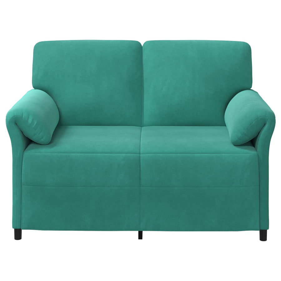 2-Zits Sofa Turquoise 138 x 83 x 95 cm Fluweel