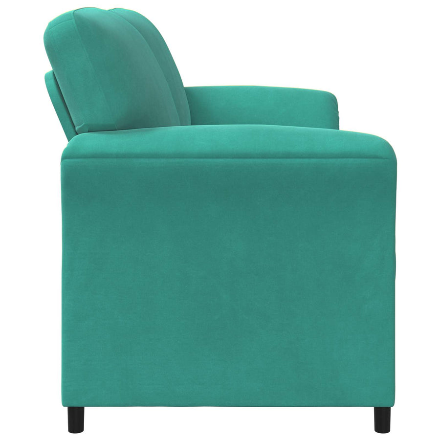 2-Zits Sofa Turquoise 138 x 83 x 95 cm Fluweel