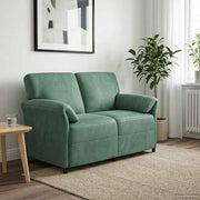 2-zits bank zeegroen fluweel 138x83x95 cm