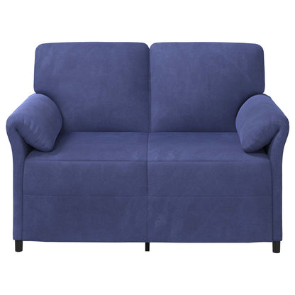 2-Zits Sofa Politieblauw 138 x 83 x 95 cm Fluweel