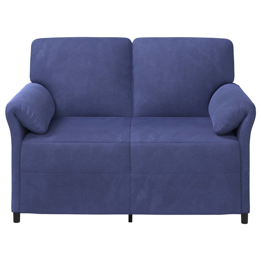 2-Zits Sofa Politieblauw 138 x 83 x 95 cm Fluweel