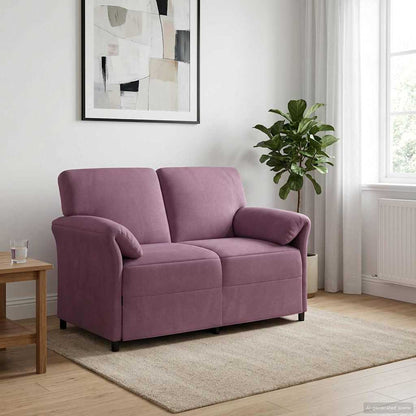 2-Zits Sofa Paars 138 x 83 x 95 cm Fluweel