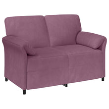 2-Zits Sofa Paars 138 x 83 x 95 cm Fluweel