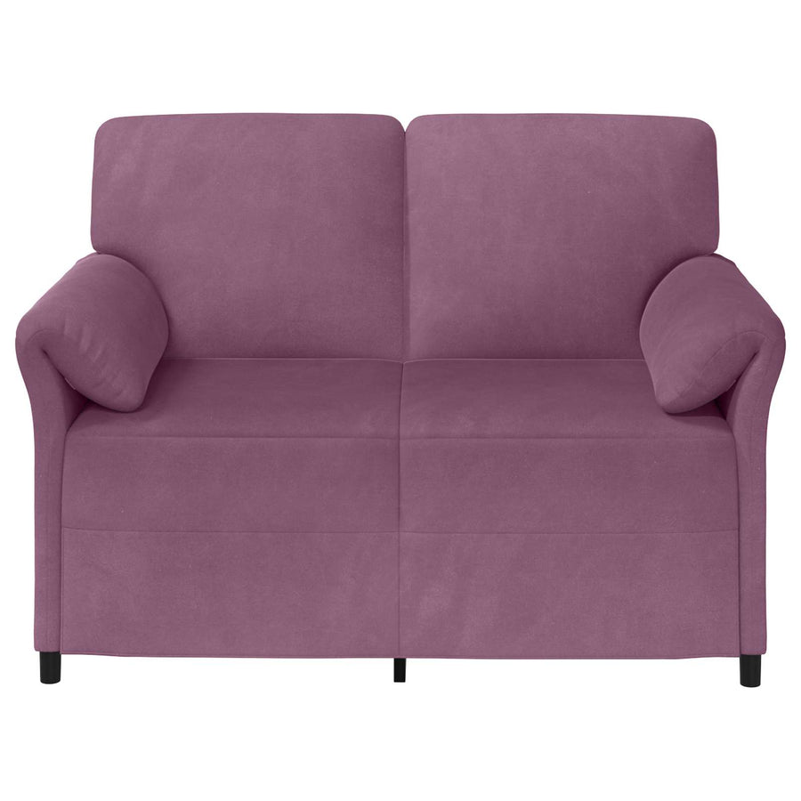 2-Zits Sofa Paars 138 x 83 x 95 cm Fluweel