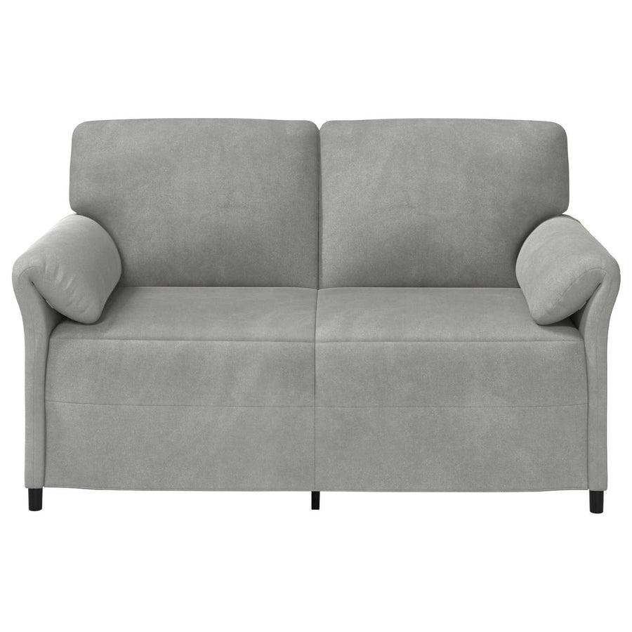 2-Zits Sofa Lichtgrijs 158 x 83 x 95 cm Fluweel