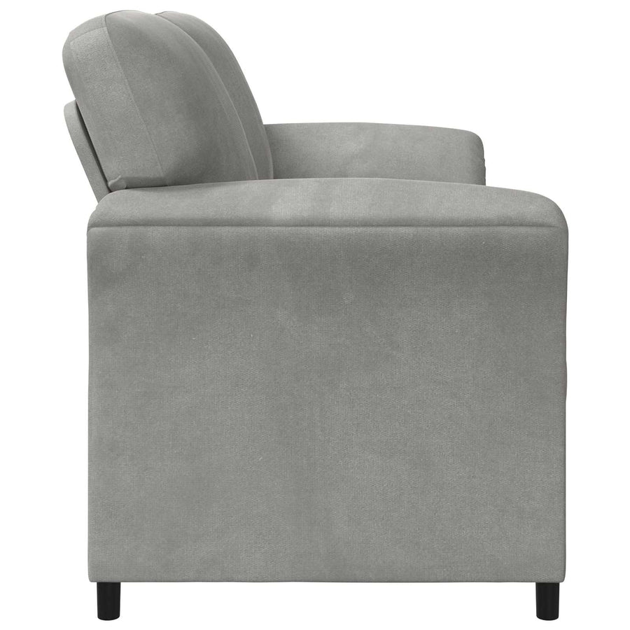 2-Zits Sofa Lichtgrijs 158 x 83 x 95 cm Fluweel