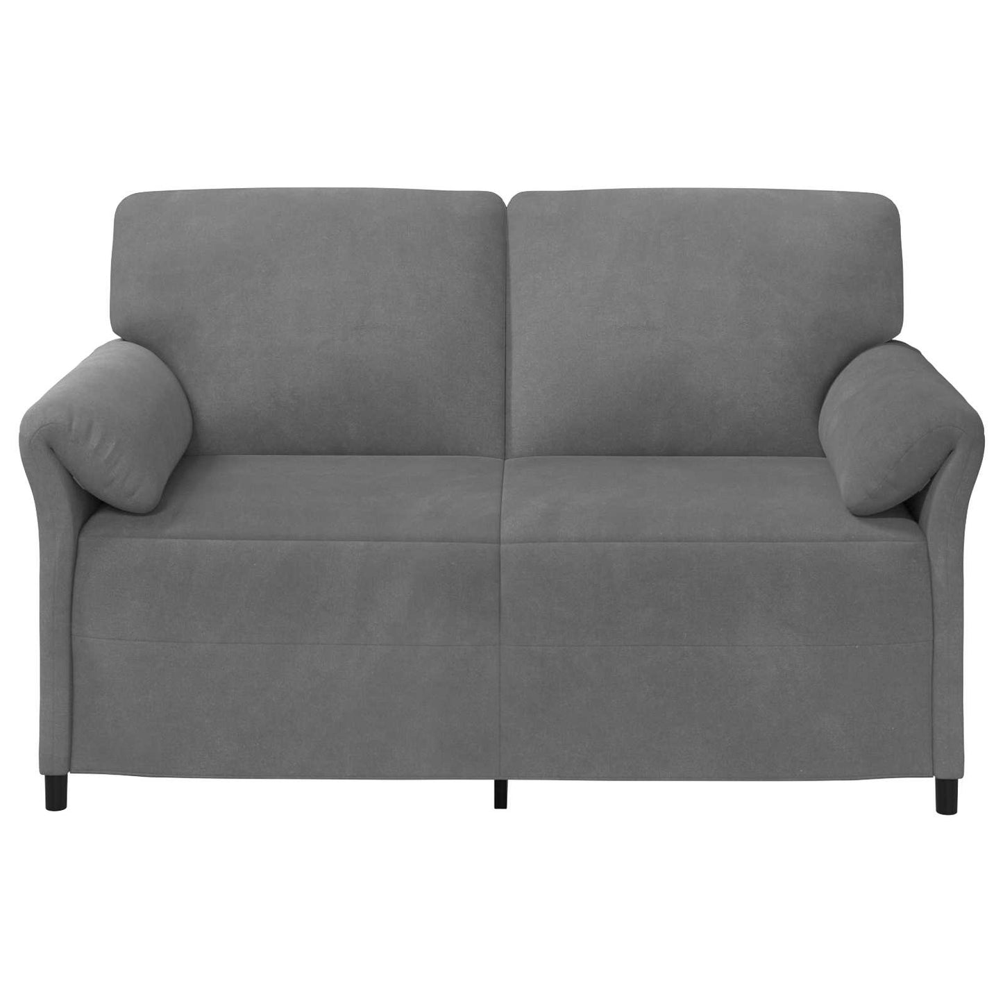 2-Zits Sofa Donkergrijs 158 x 83 x 95 cm Fluweel