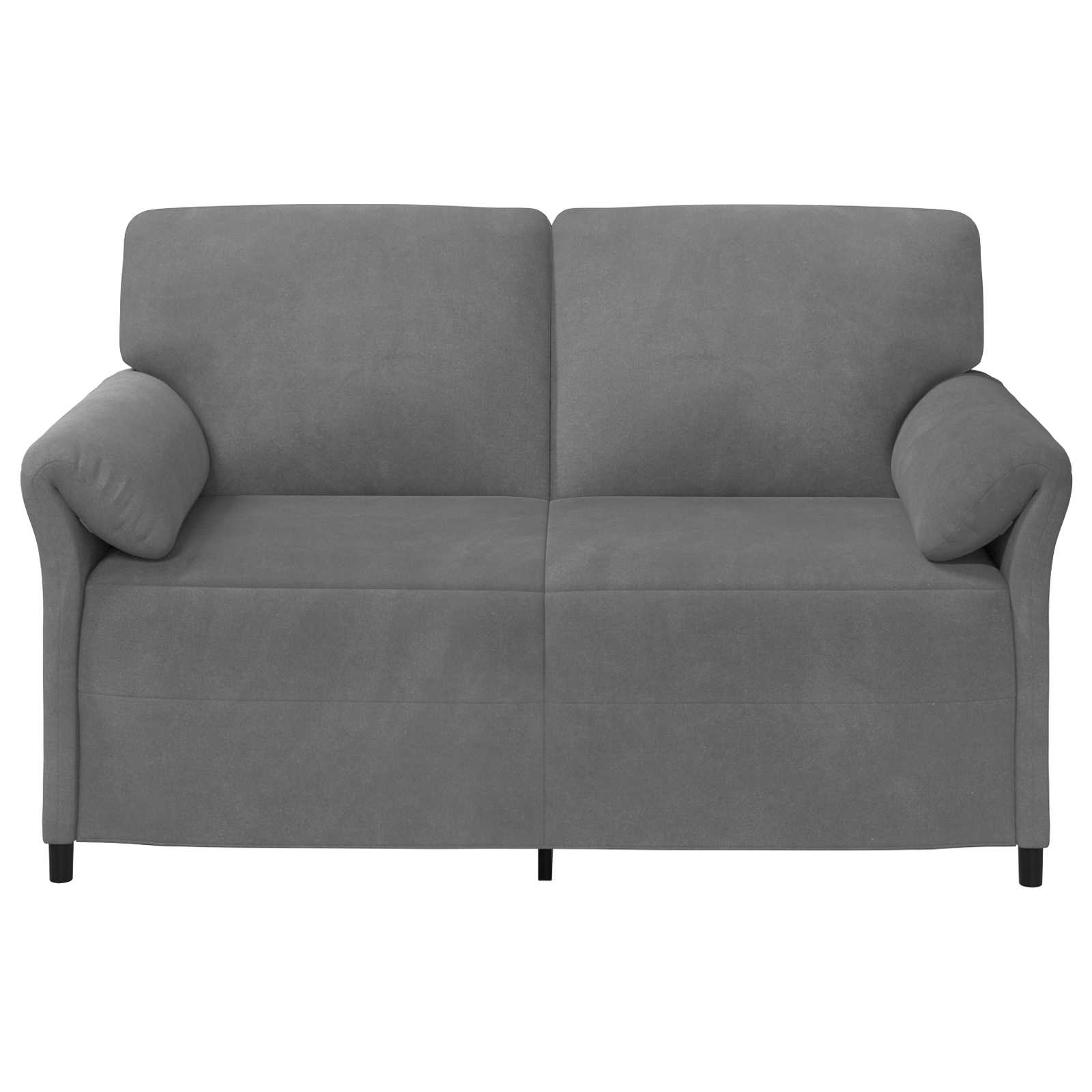 2-Zits Sofa Donkergrijs 158 x 83 x 95 cm Fluweel