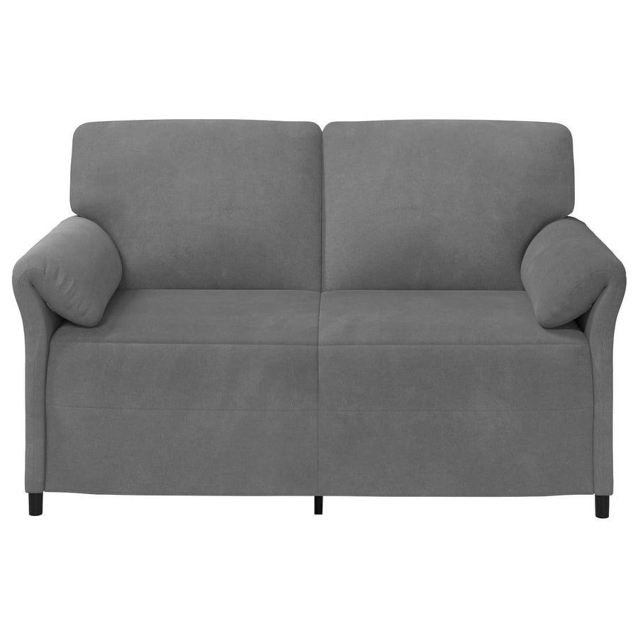 2-Zits Sofa Donkergrijs 158 x 83 x 95 cm Fluweel