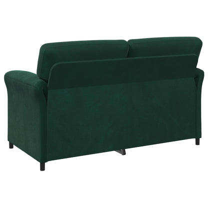 2-Zits Sofa Donkergroen 158 x 83 x 95 cm Fluweel