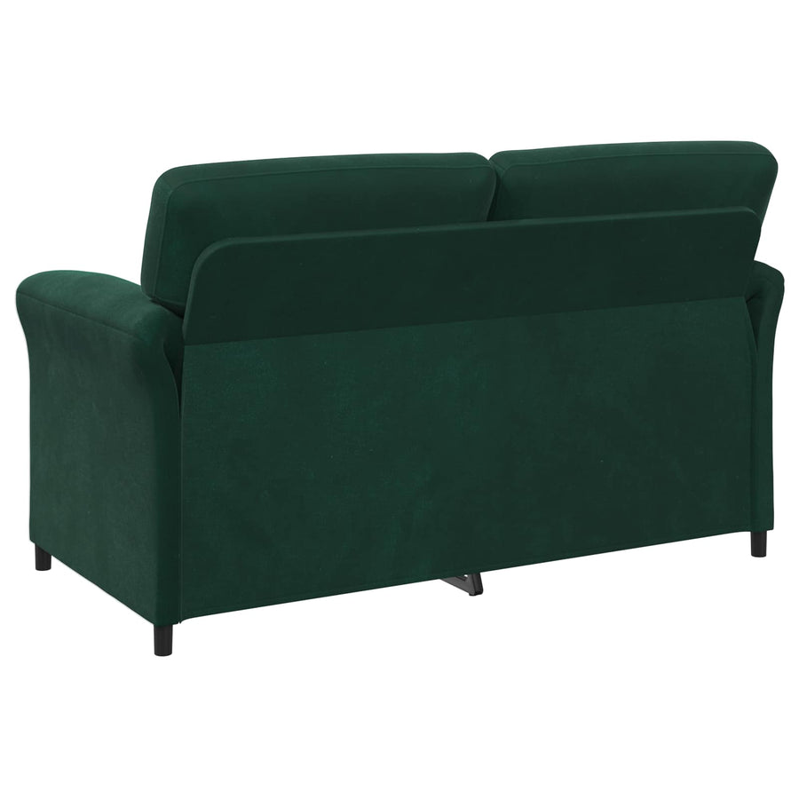 2-Zits Sofa Donkergroen 158 x 83 x 95 cm Fluweel