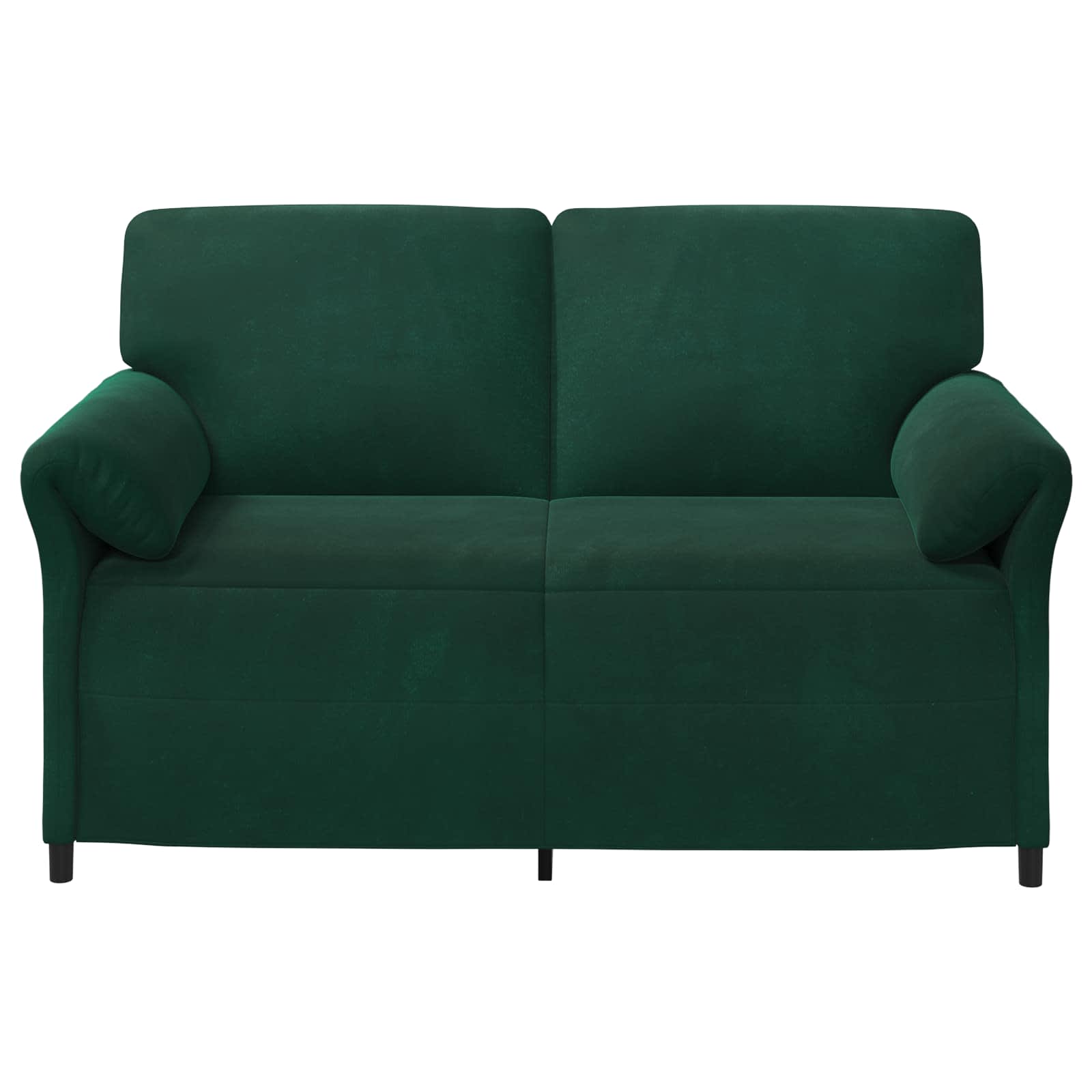 2-Zits Sofa Donkergroen 158 x 83 x 95 cm Fluweel
