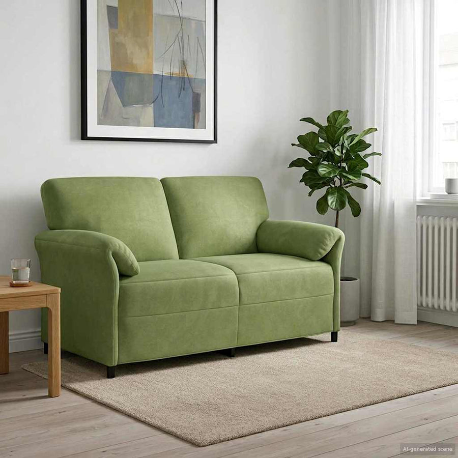 2-Zits Sofa Lichtgroen 158 x 83 x 95 cm Fluweel