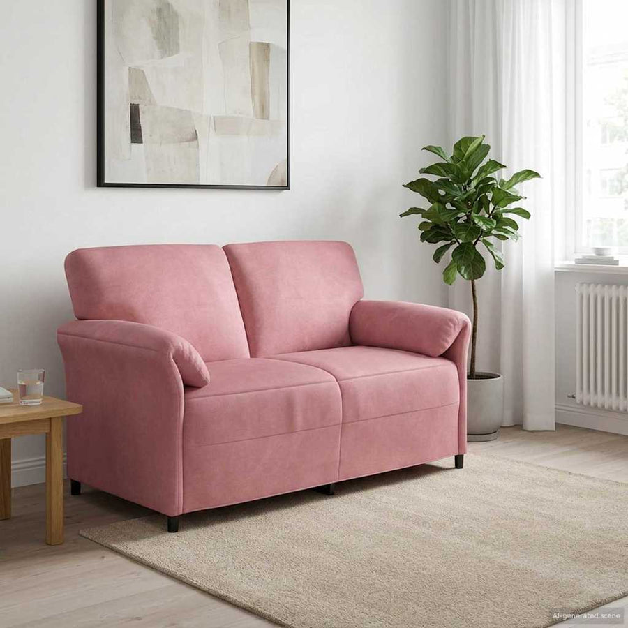 2-Zits Sofa Roze 158 x 83 x 95 cm Fluweel