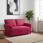 2-zits bank fluweel wijnrood 158x83x95 cm