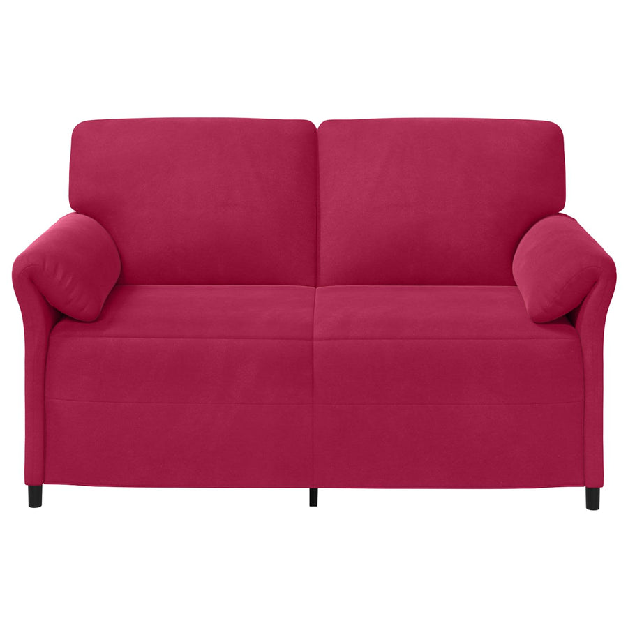 2-Zits Sofa Wijnrood 158 x 83 x 95 cm Fluweel