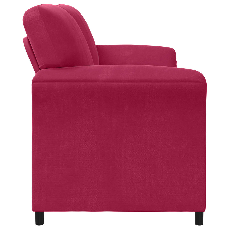 2-Zits Sofa Wijnrood 158 x 83 x 95 cm Fluweel