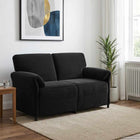 2-zits bank 158x83x95 cm zwart fluweel