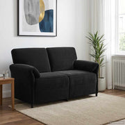 2-zits bank 158x83x95 cm zwart fluweel