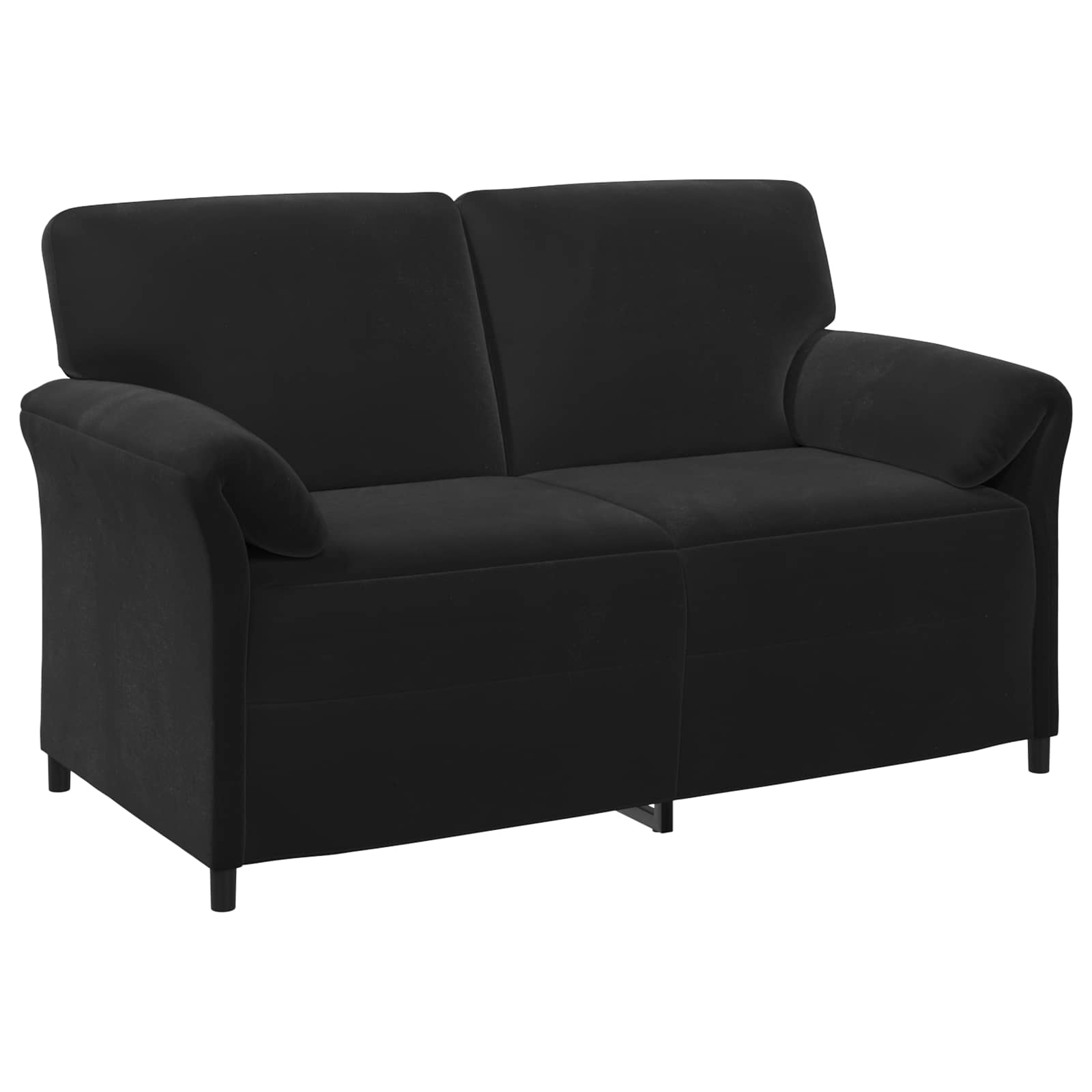 2-Zits Sofa Zwart 158 x 83 x 95 cm Fluweel