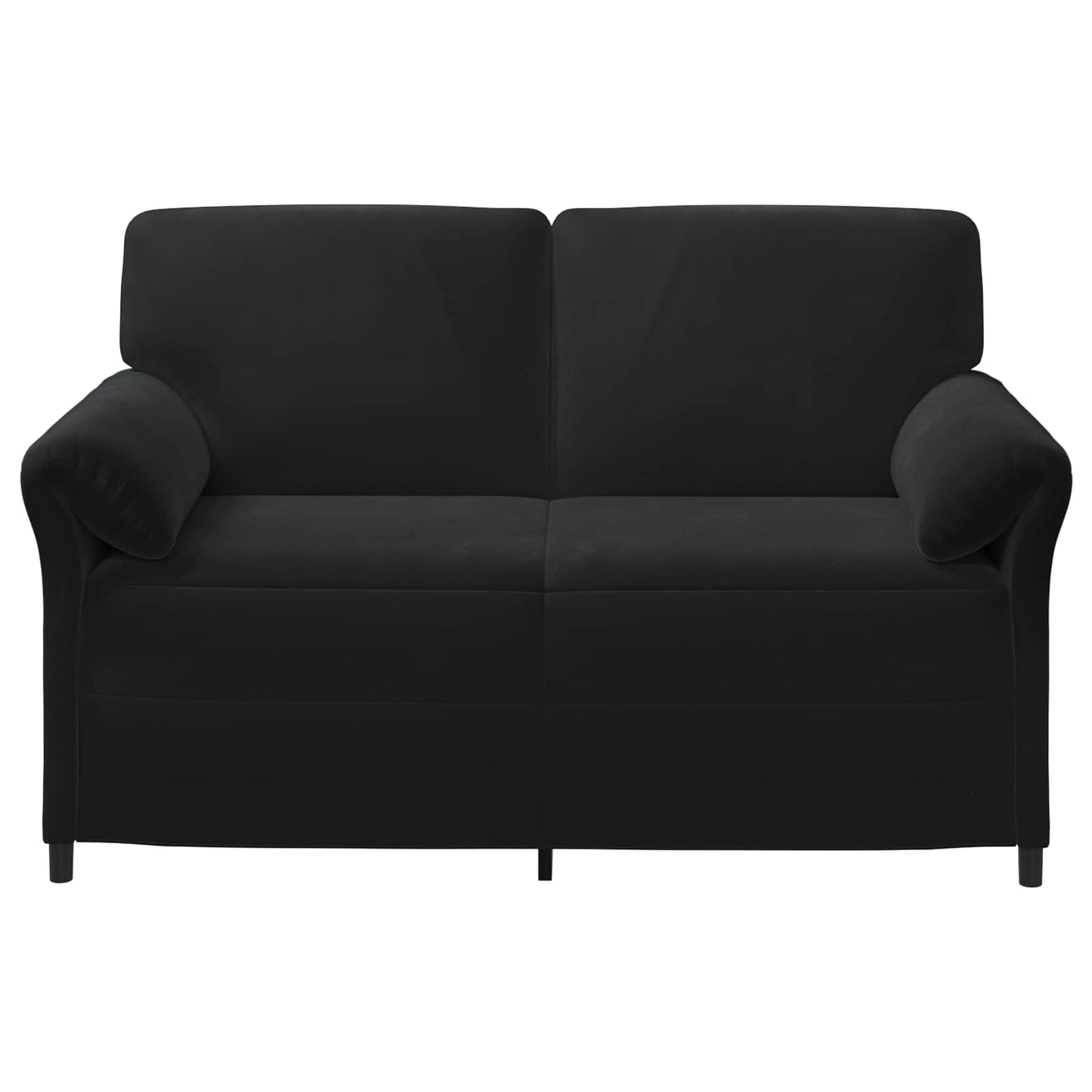 2-Zits Sofa Zwart 158 x 83 x 95 cm Fluweel