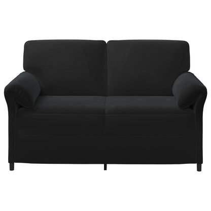 2-Zits Sofa Zwart 158 x 83 x 95 cm Fluweel