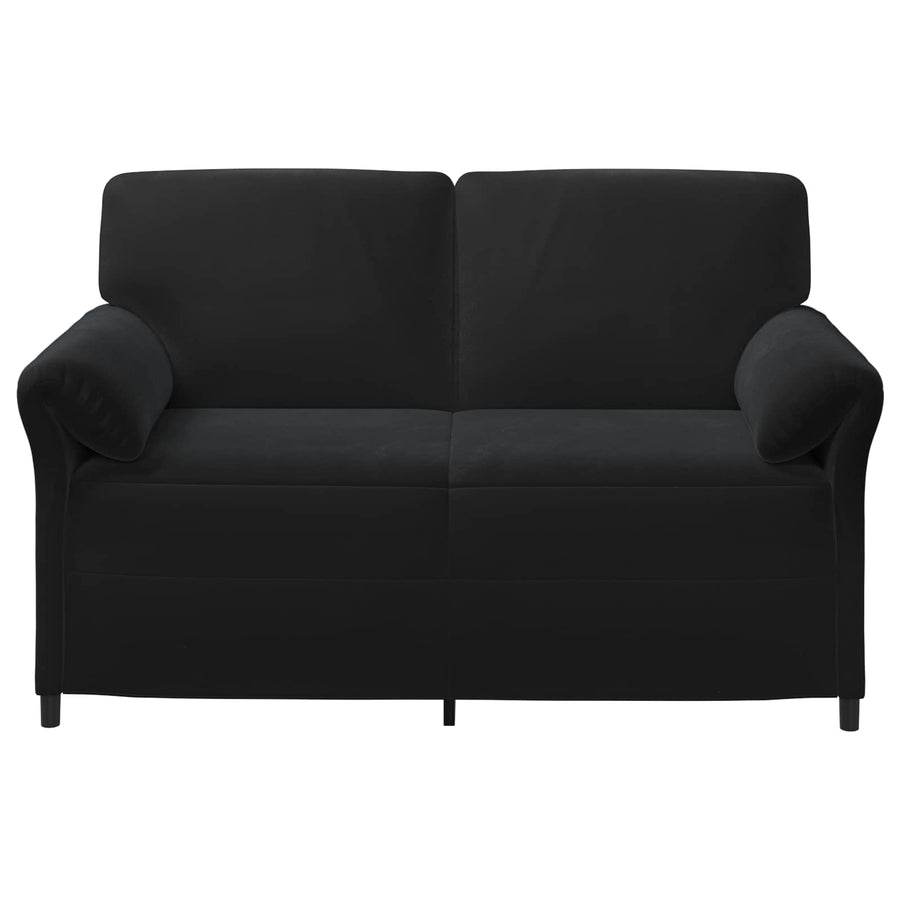 2-Zits Sofa Zwart 158 x 83 x 95 cm Fluweel