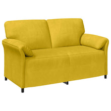 2-Zits Sofa Geel 158 x 83 x 95 cm Fluweel