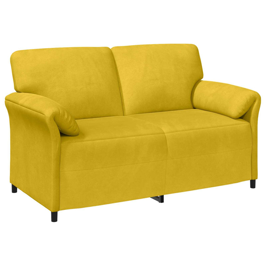 2-Zits Sofa Geel 158 x 83 x 95 cm Fluweel