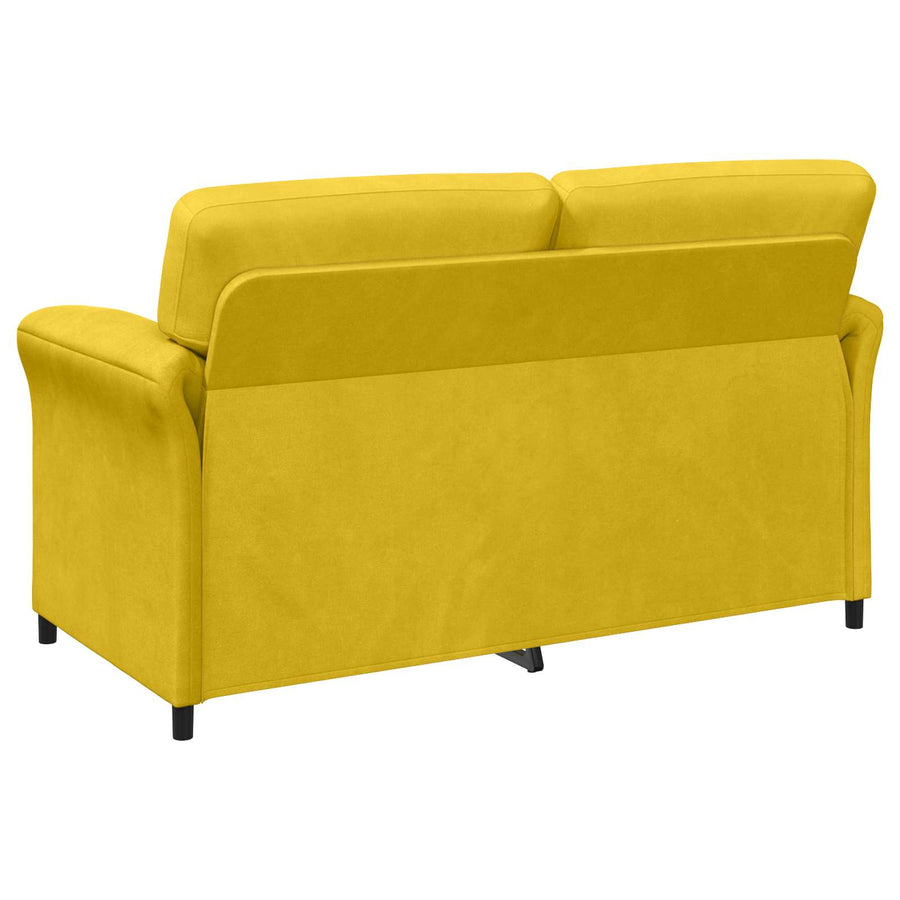 2-Zits Sofa Geel 158 x 83 x 95 cm Fluweel
