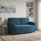 2-zits bank blauw 158x83x95 cm fluweel