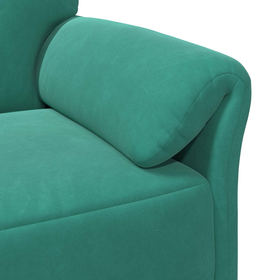 2-Zits Sofa Turquoise 158 x 83 x 95 cm Fluweel