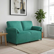 2-zits bank fluweel turquoise 158x83x95 cm