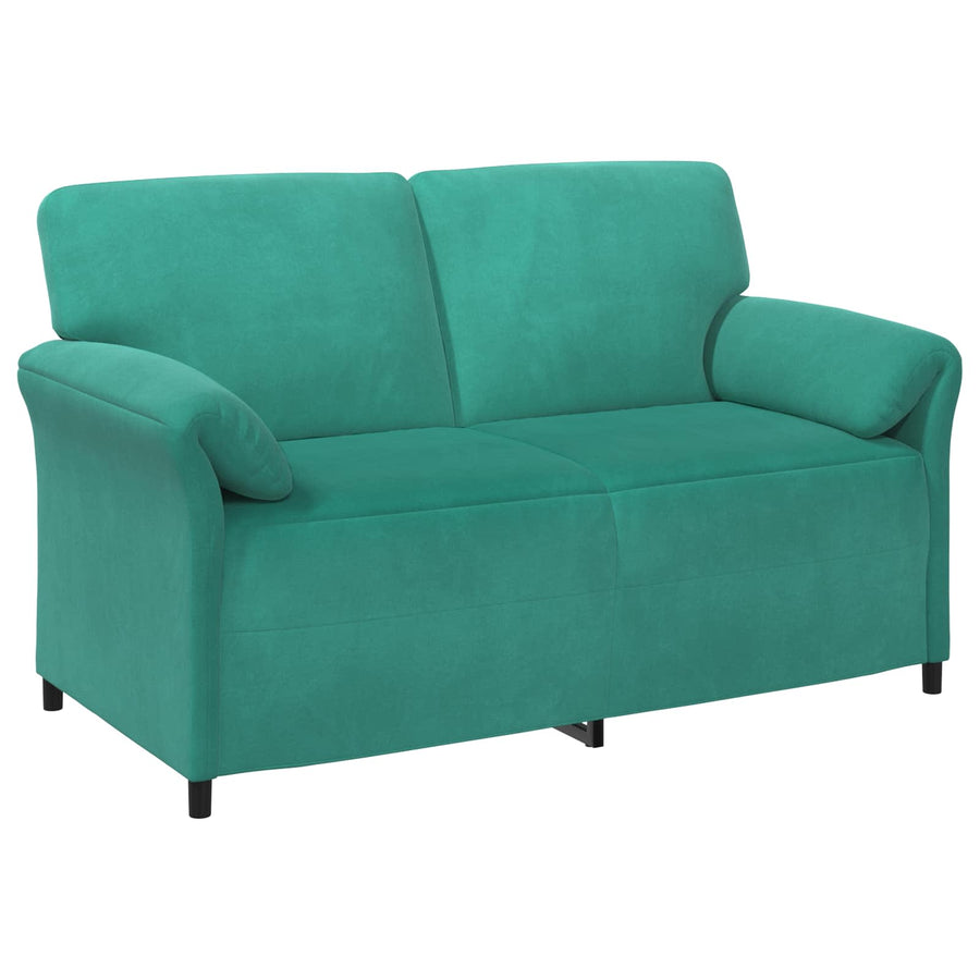 2-Zits Sofa Turquoise 158 x 83 x 95 cm Fluweel