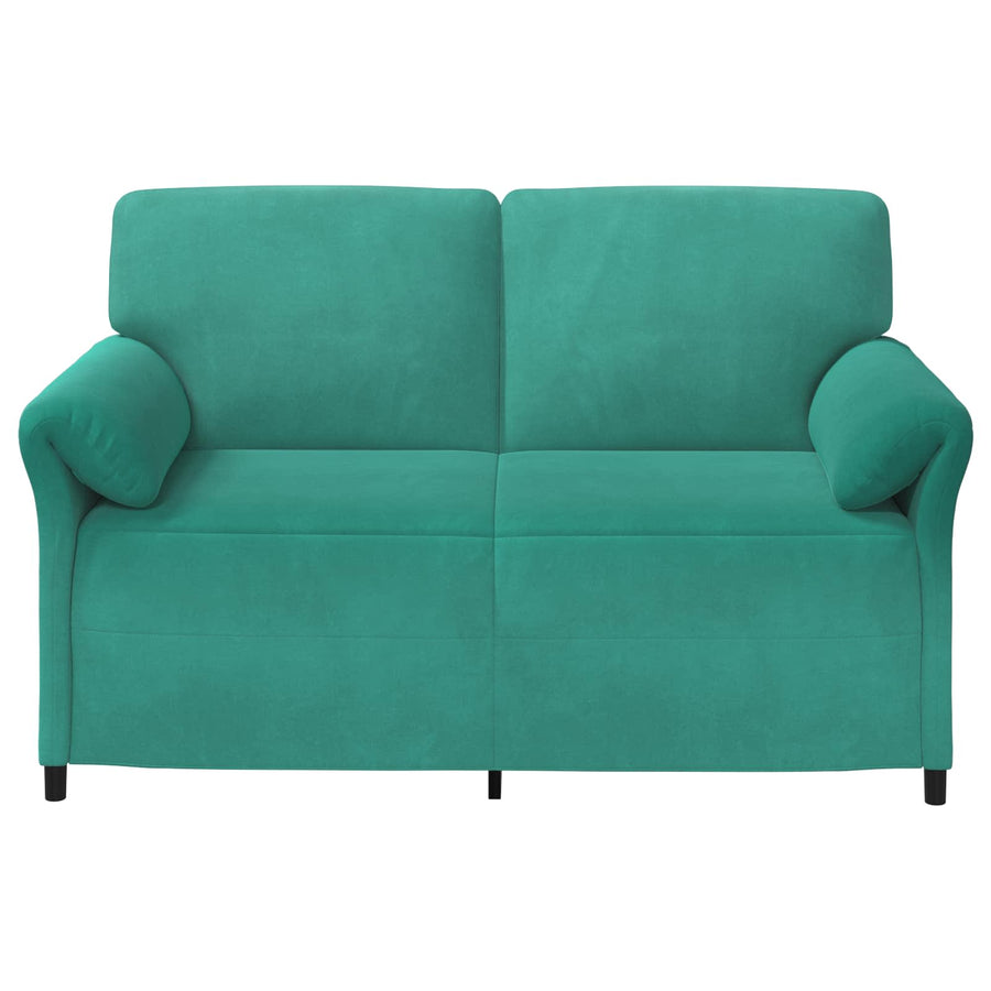 2-Zits Sofa Turquoise 158 x 83 x 95 cm Fluweel