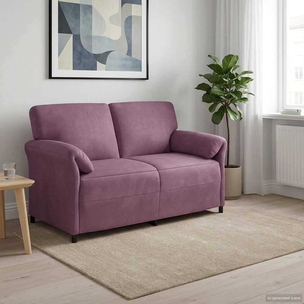 2-Zits Sofa Paars 158 x 83 x 95 cm Fluweel