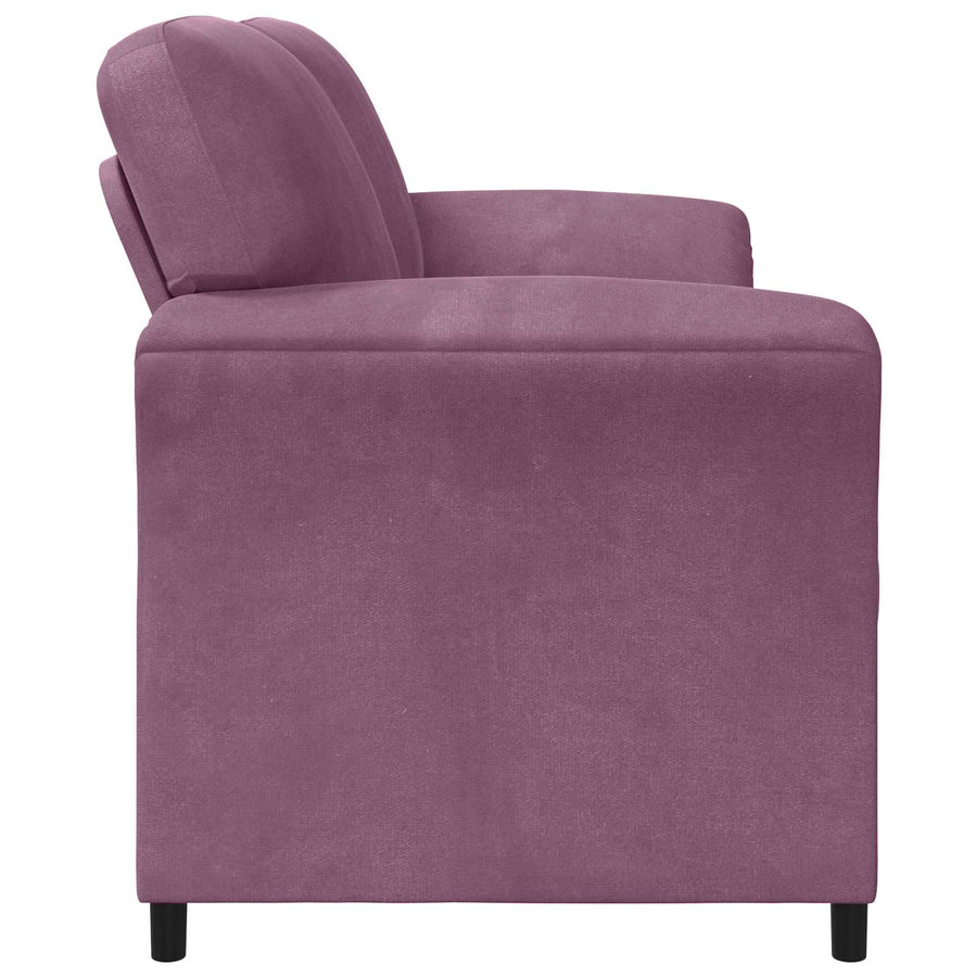 2-Zits Sofa Paars 158 x 83 x 95 cm Fluweel