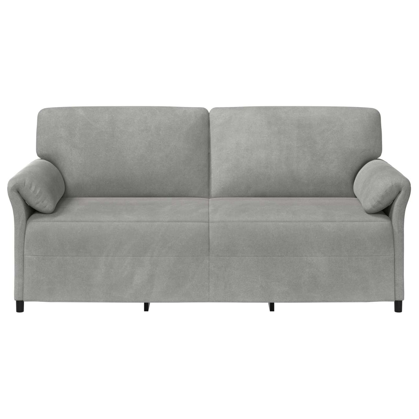 3-Zits Bank Lichtgrijs 198 x 83 x 95 cm Fluweel