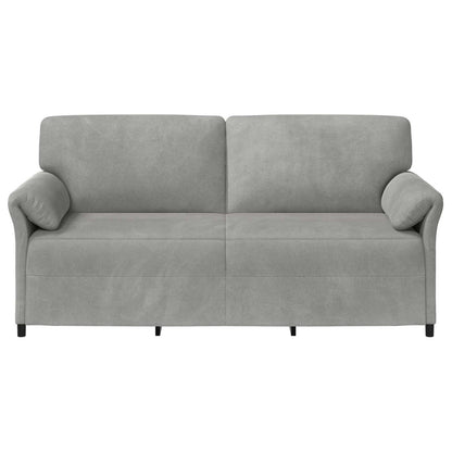 3-Zits Bank Lichtgrijs 198 x 83 x 95 cm Fluweel