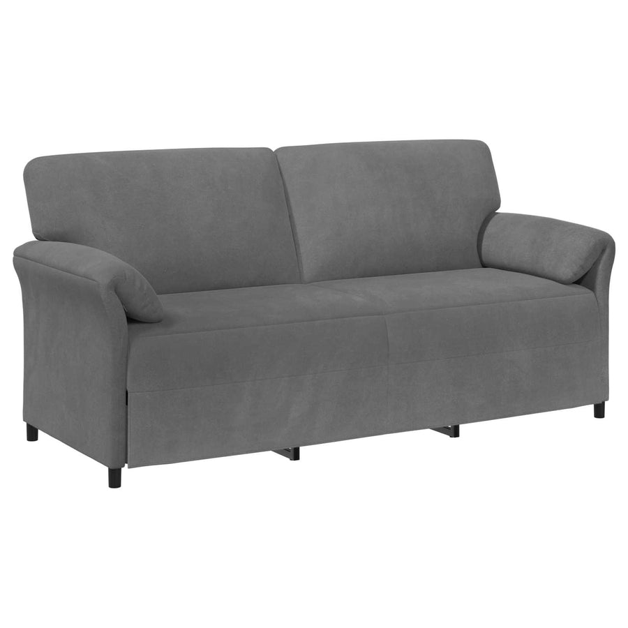 3-Zits Bank Donkergrijs 198 x 83 x 95 cm Fluweel