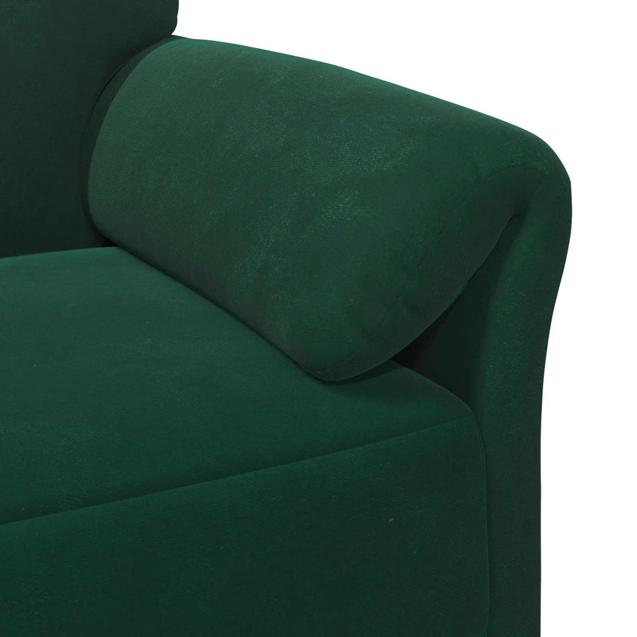 3-Zits Bank Donkergroen 198 x 83 x 95 cm Fluweel