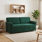 3-zits bank donkergroen fluweel 198x83x95 cm