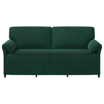 3-Zits Bank Donkergroen 198 x 83 x 95 cm Fluweel