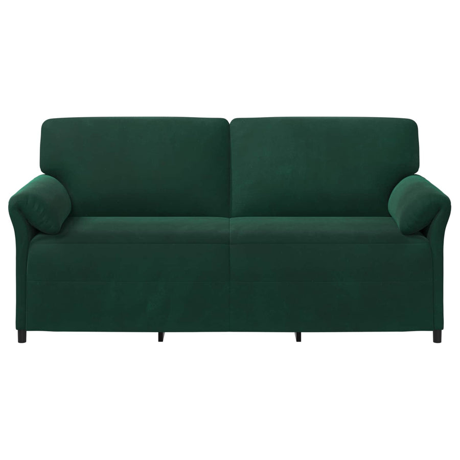 3-Zits Bank Donkergroen 198 x 83 x 95 cm Fluweel